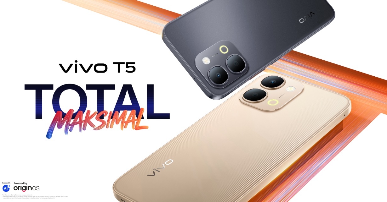 Vivo T5 Resmi Rilis, Baterai 7200mAh Jadi Sorotan di Kelas Menengah