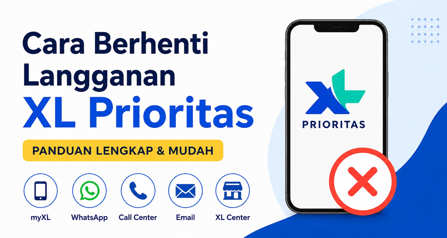 Cara Berhenti Langganan XL Prioritas Terbaru 2026, Panduan Lengkap dan Praktis