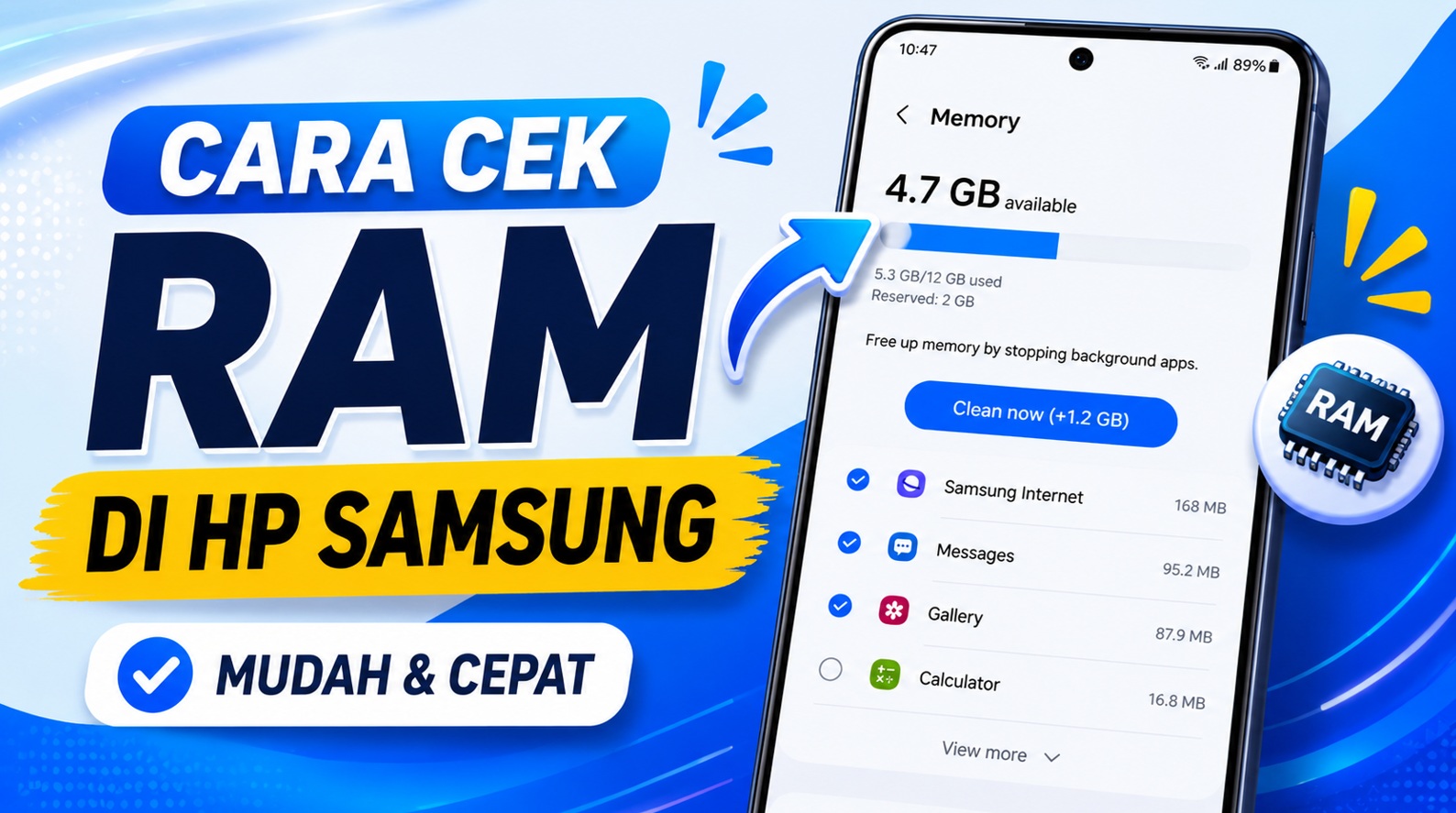 Cara Cek RAM HP Samsung yang Terbaru Mudah dan Akurat